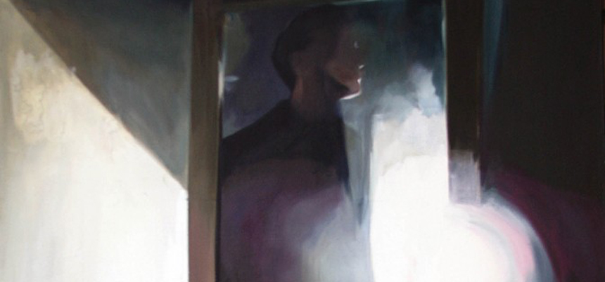 <b>SZABÓ Franciska | Aki nincs itt (2009) | 130×200 cm, olaj, vászon | AMA BOOK I. | részlet</b>