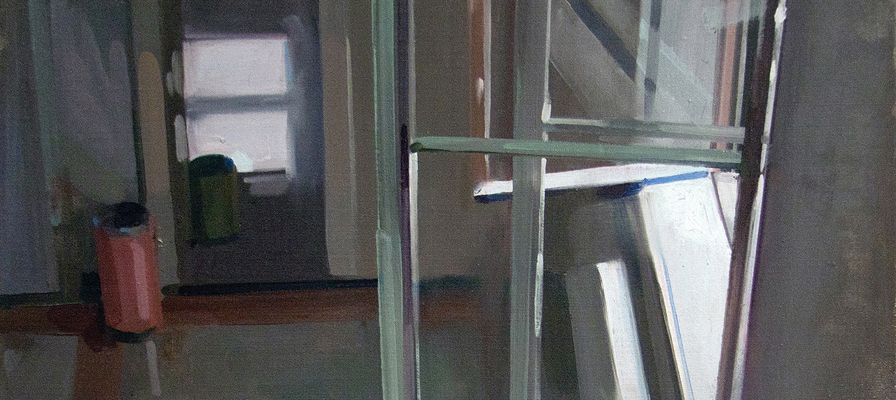 <b>SZABÓ Franciska | Harmadik emelet (2011) | 55×60 cm, olaj, vászon | AMA BOOK II. | részlet</b>